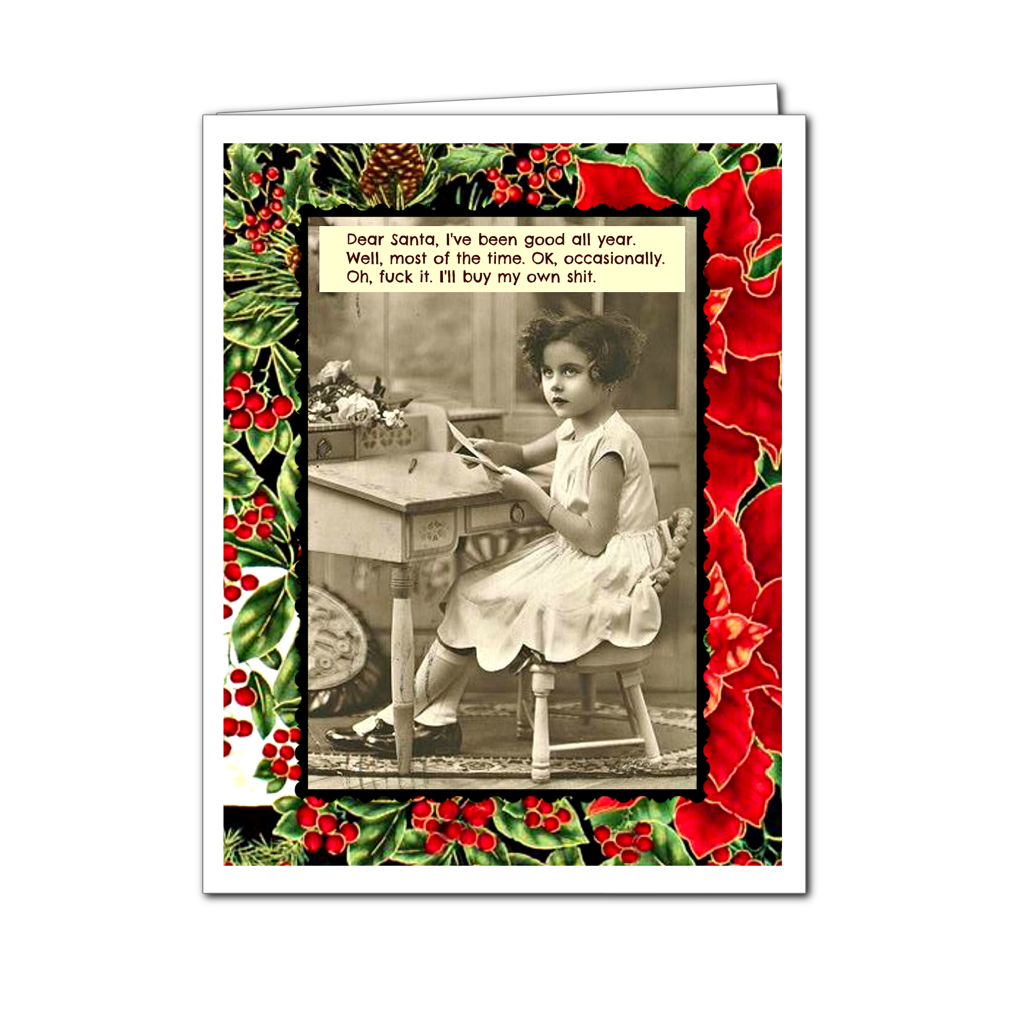 Ümlaut Brooklyn - Wholesale Christmas Card - Buy My Own Shit - Christmas Greeting Card3