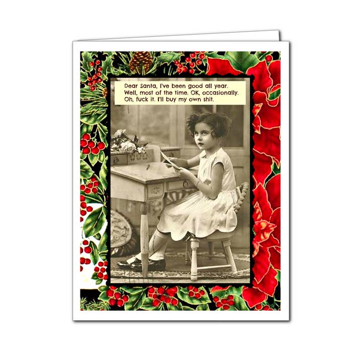 Ümlaut Brooklyn - Wholesale Christmas Card - Buy My Own Shit - Christmas Greeting Card3