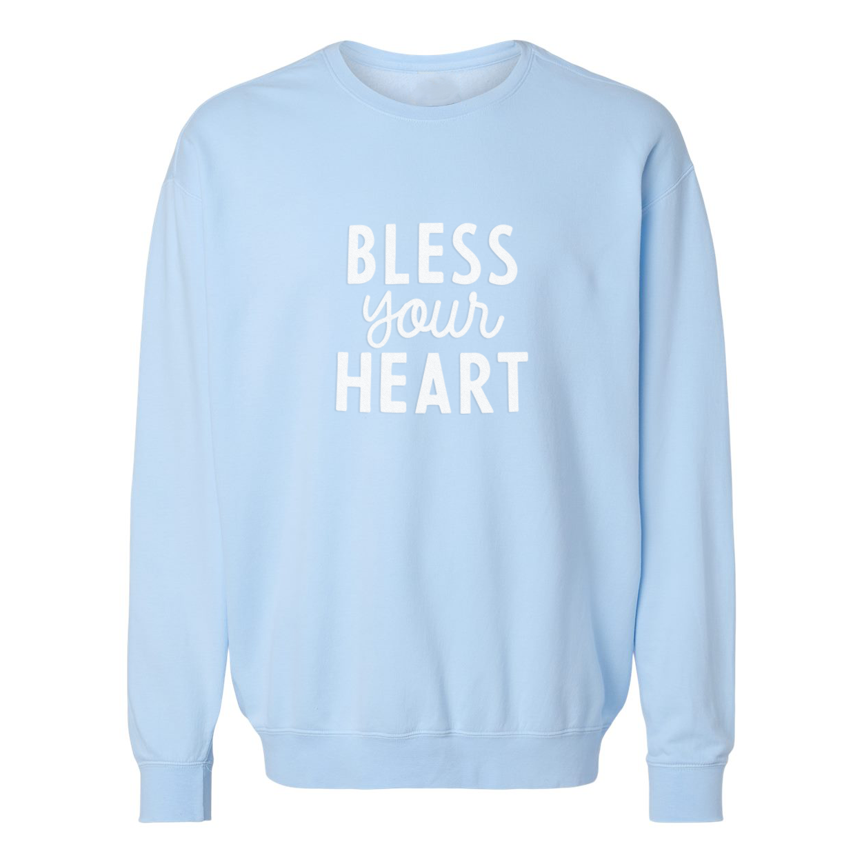 Frankie Jean – Camisola gráfica - Unissexo por atacado – Camisola Bless Your Heart Lavada5