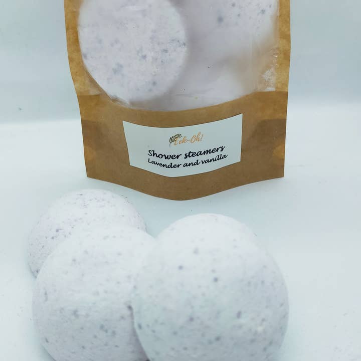 Shower Steamers- Lavender and Vanilla for wholesale by Rupert, Lucas and Jayne