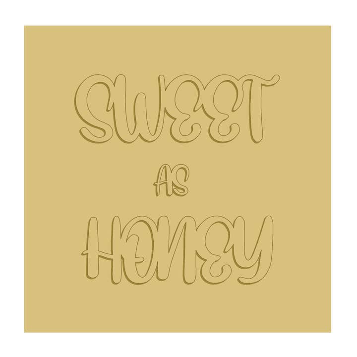 Découpe en bois inachevé en 3D Sweet As Honey Style 1 pour la vente par Diverse Woodworking