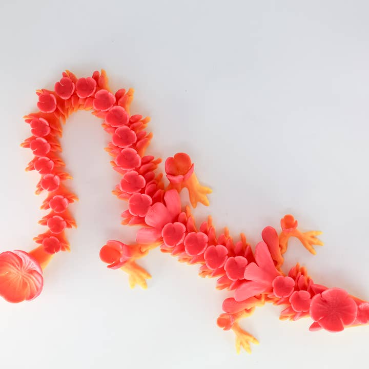 Ruby’s dragons - Venta al por mayor Figura decorativa - Dragones medianos impresos en 3D sin alas – Colores surtidos11