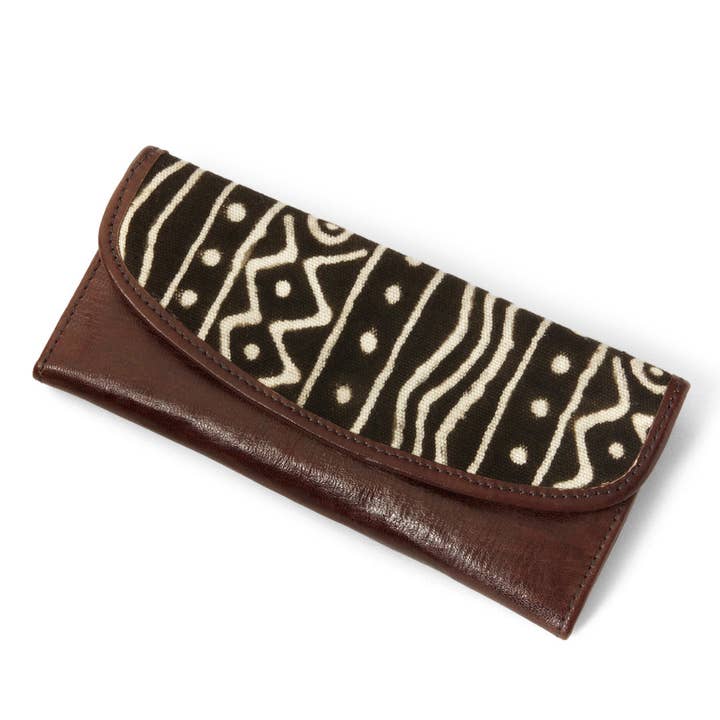 Swahili | AFRICAN MODERN - Wholesale Wallet - Women's - Cosmopolitan Mudcloth & Leather Women's Wallet