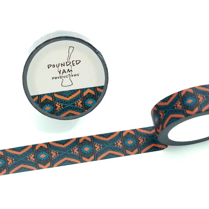Fita Washi de Estampa Africana - Diamantes (Ankara) por atacado de Pounded Yam Productions