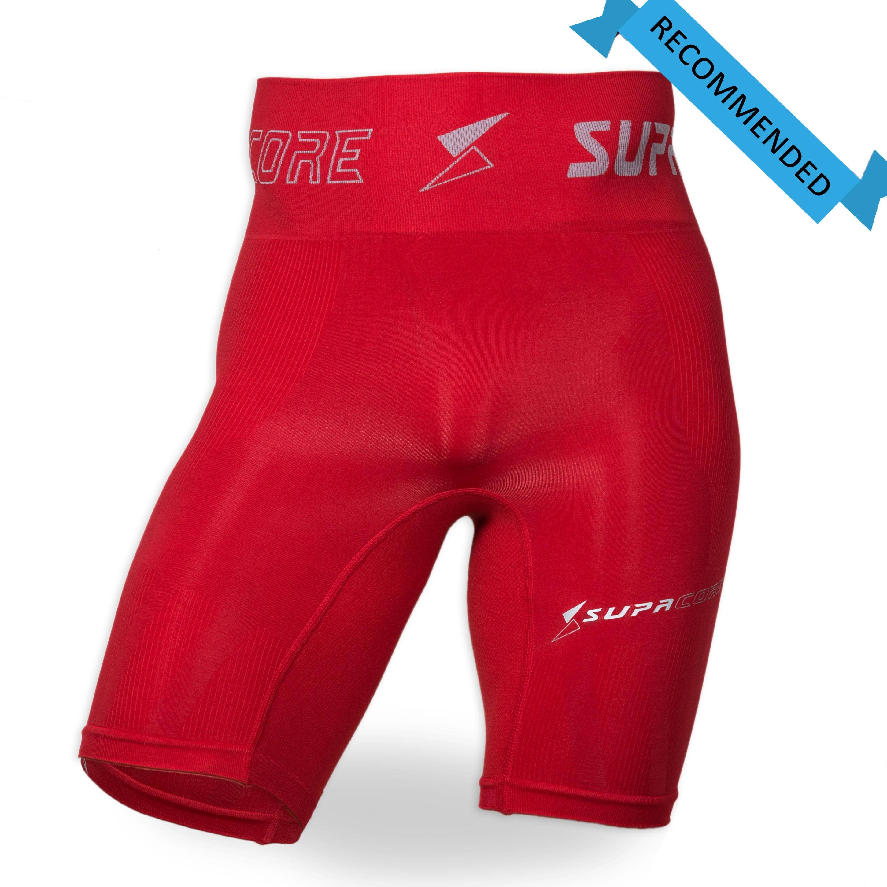 Rosso in edizione limitata Pantaloncini a compressione brevettati Coretech® da uomo per inguine - rossi in vendita all'ingrosso su Faire0