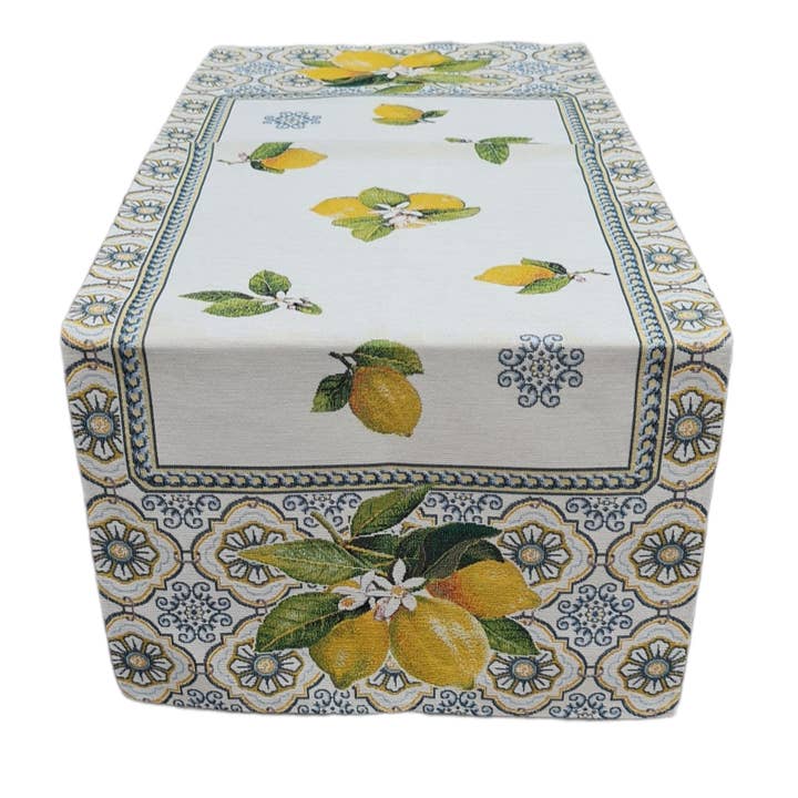 Vietri Lemons Runner in Gobelin for wholesale by Lunaria Lab