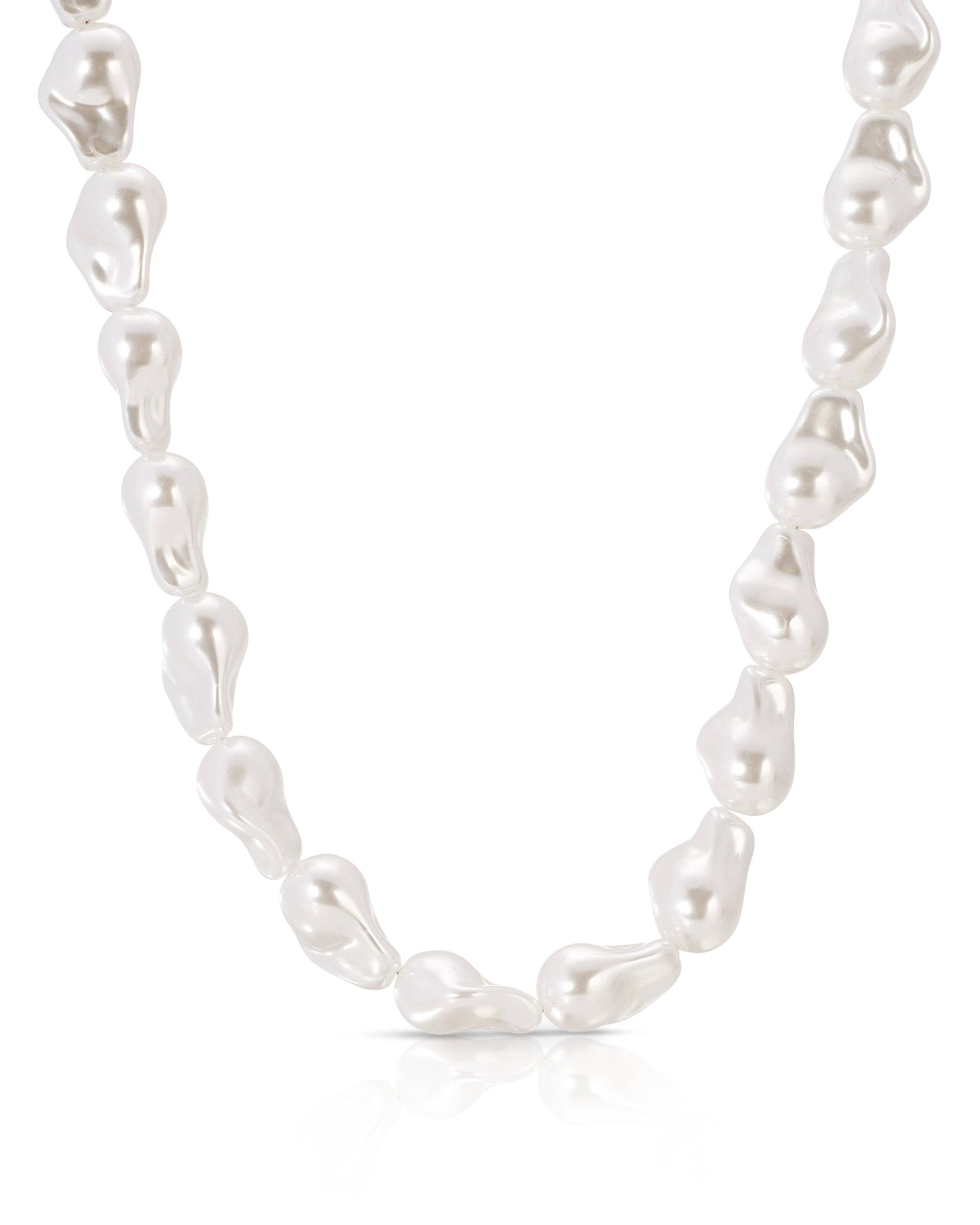 KOZAKH – wholesale Beaded/pearl necklace – Vegan Bold Baroque Necklace0