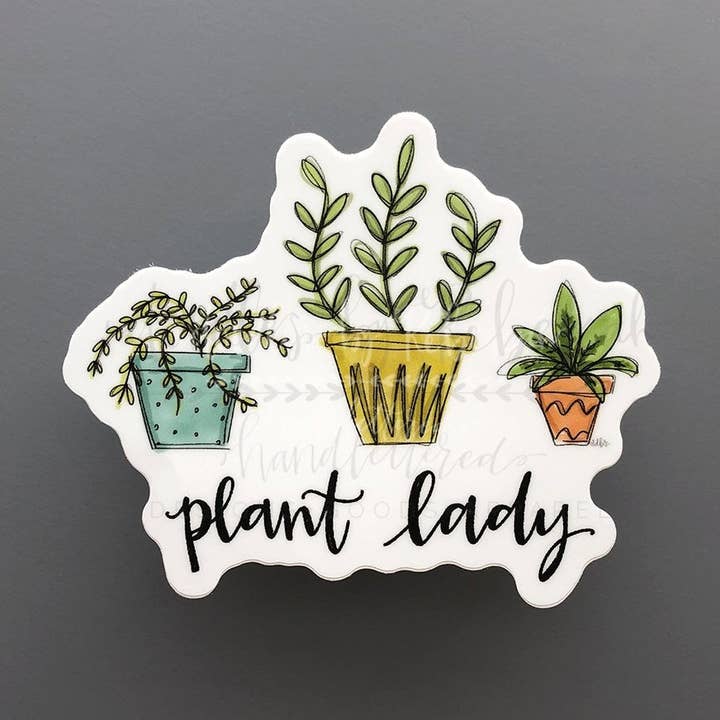 Plant Lady Sticker for wholesale by Doodles By Rebekah