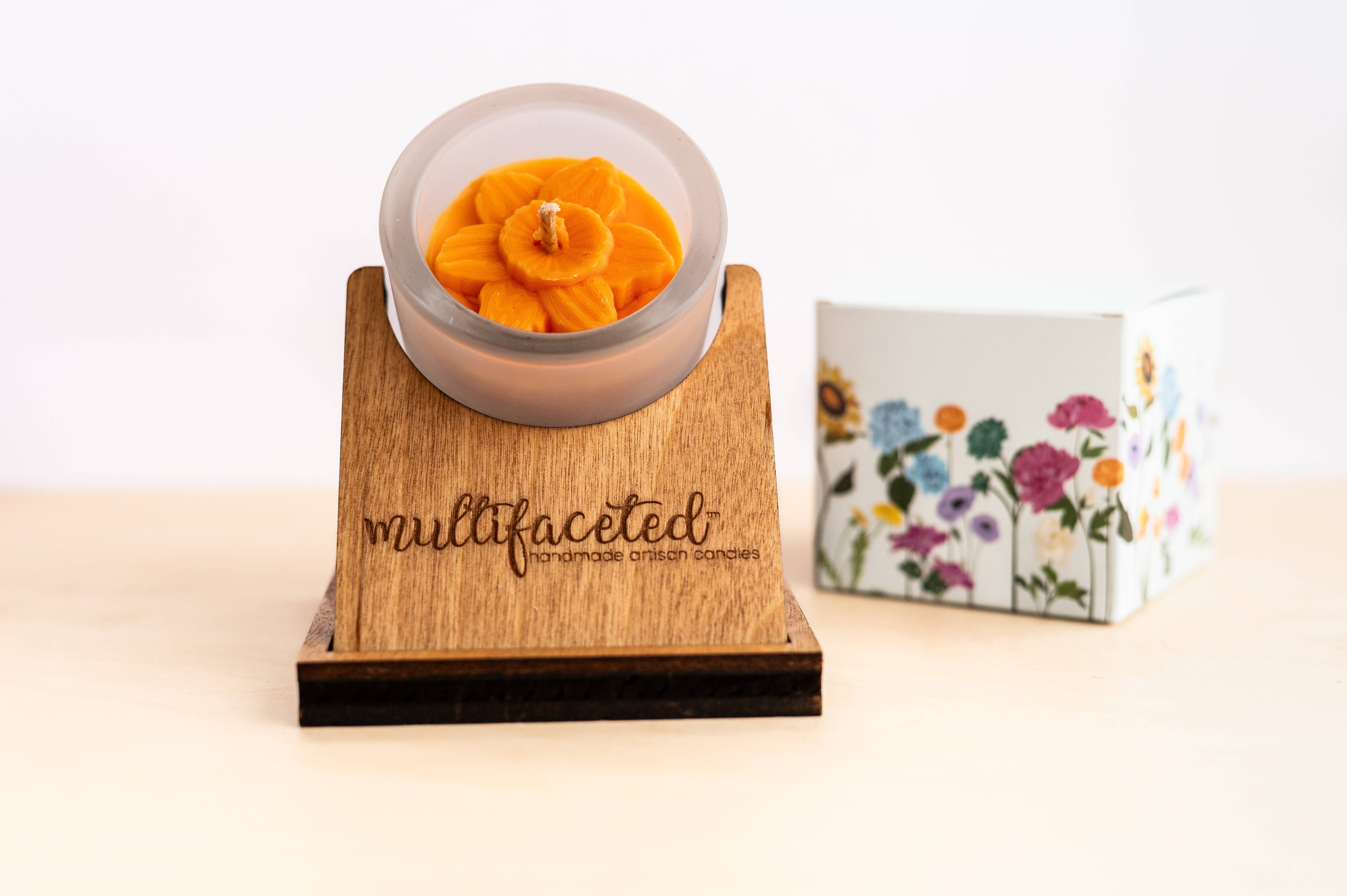Multifaceted™ Artisan Candles - Wholesale Jar/Filled Candle - Daffodil Flower Candle, Eco -Friendly Candle -multiple sizes5