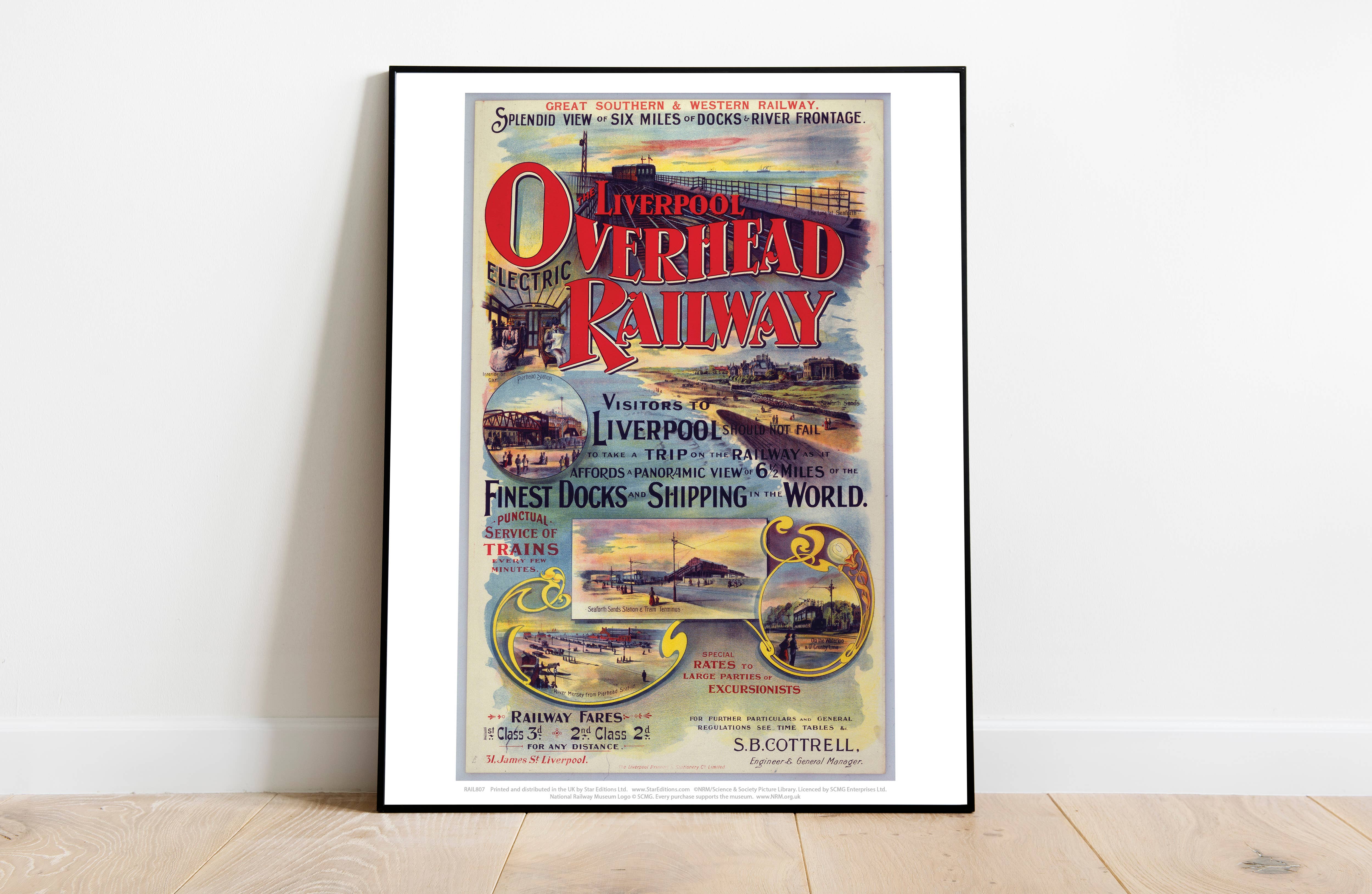 Star Editions – wholesale Art print – Liverpool Overhead Railway - Art Print1