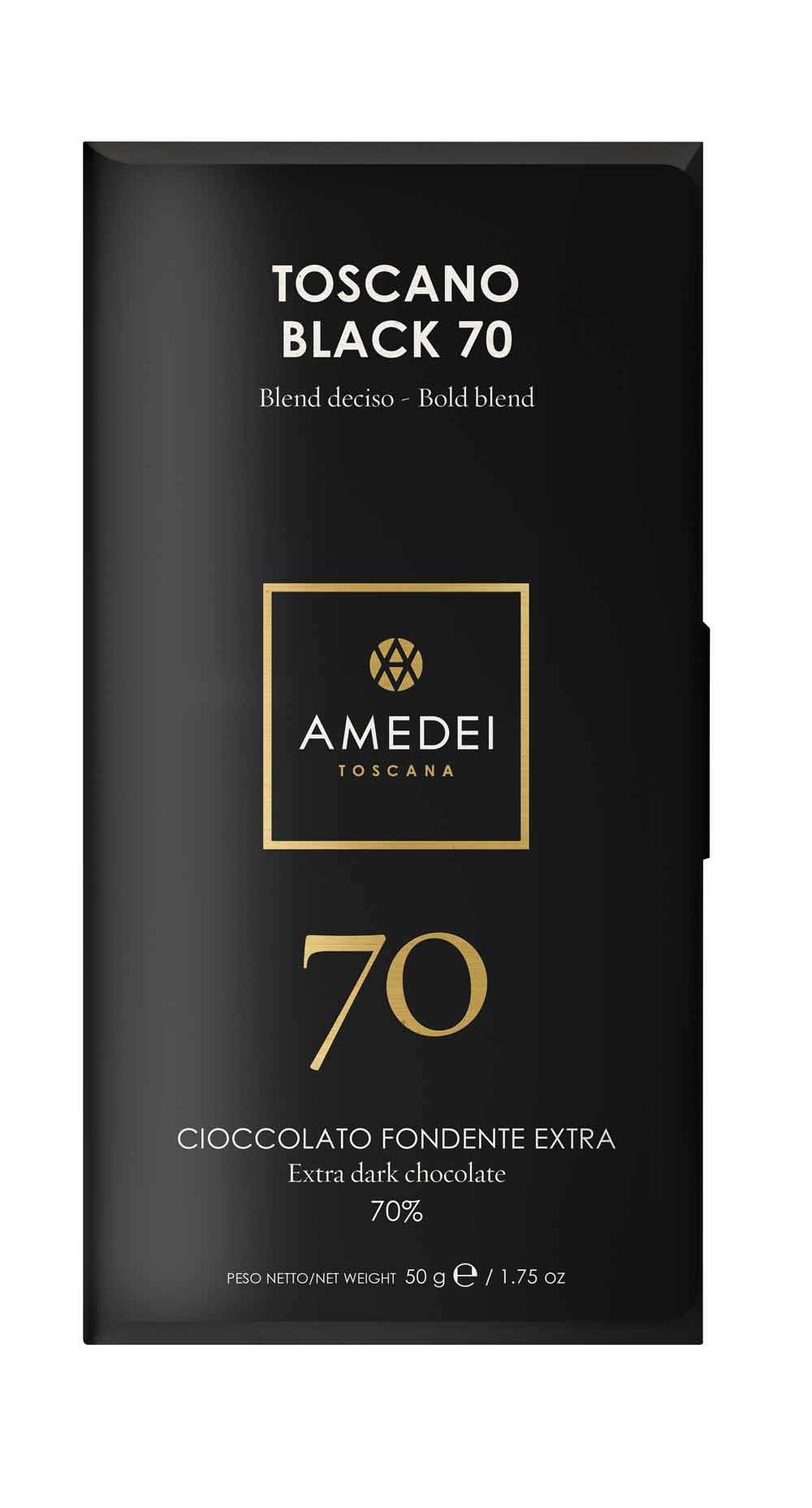 Amedei Toscana - Vente Barre chocolatée - Amedei Toscano noir 70 %, 50 g