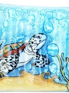 Green Sea Turtle Soap Dish for wholesale by Pampeana