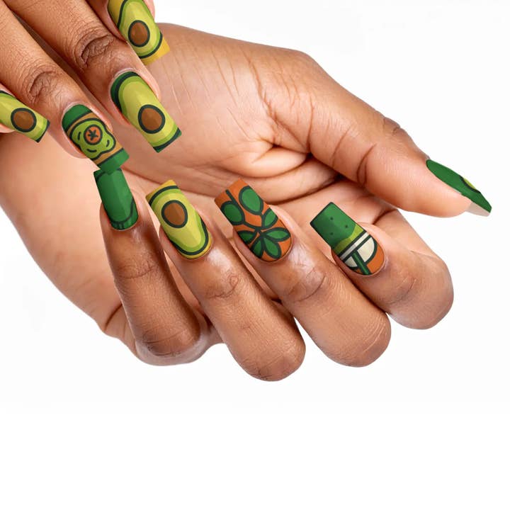 FYNE BODY - Wholesale Press-on/fake nails - Avocado Vibe Blast Avocado Press-On Nails42