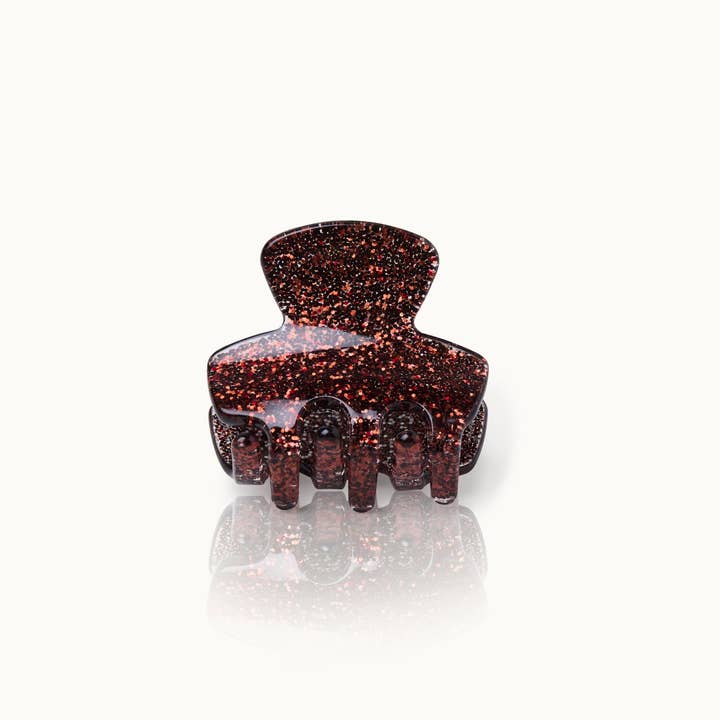 Haarklammer Klein Brown Glitter for wholesale by by Vivi.