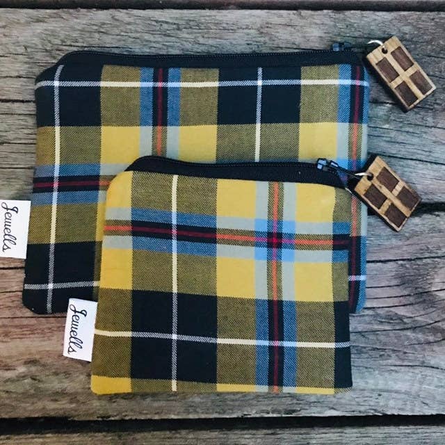Jewells – wholesale Coin purse – Women’s – Large Coin Purse Pouch Cornish Tartan - small or large check