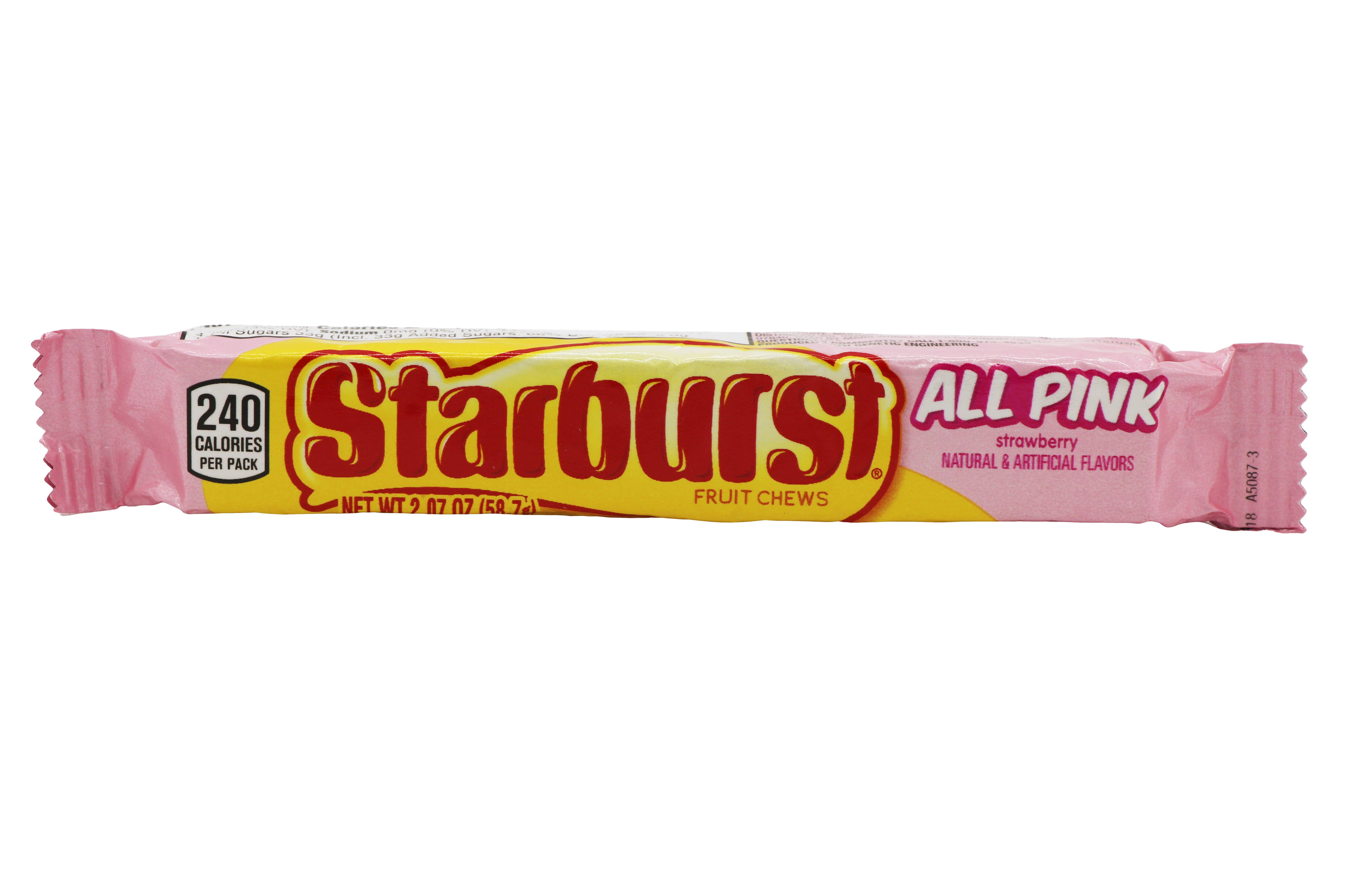 Grandpa Joe's Candy Shop - Wholesale Taffy - Starburst ALL PINK, 2.07oz, 24ct Case1