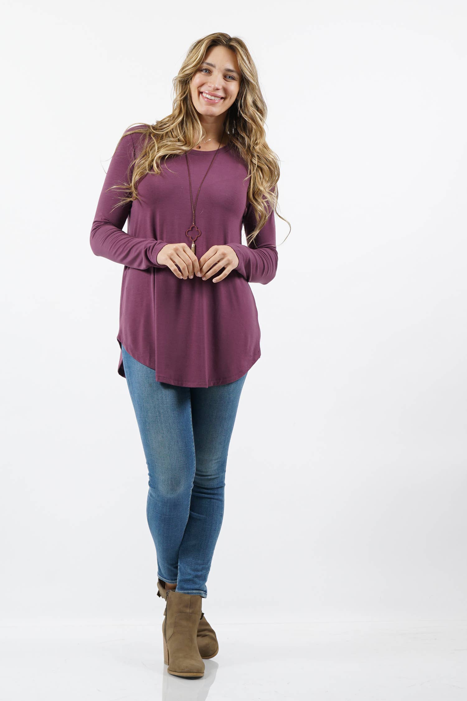 42POPS - Vente Tunique – femme - Tunique à ourlet arrondi Reg/Plus23