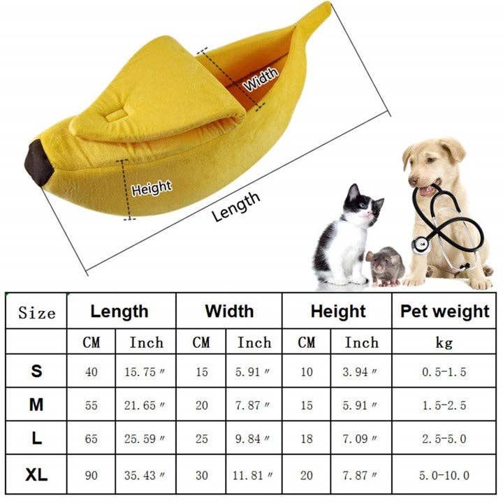 Furr-Baby Gifts - Wholesale Pet Bed - Cat/Dog - Banana Pet Bed12