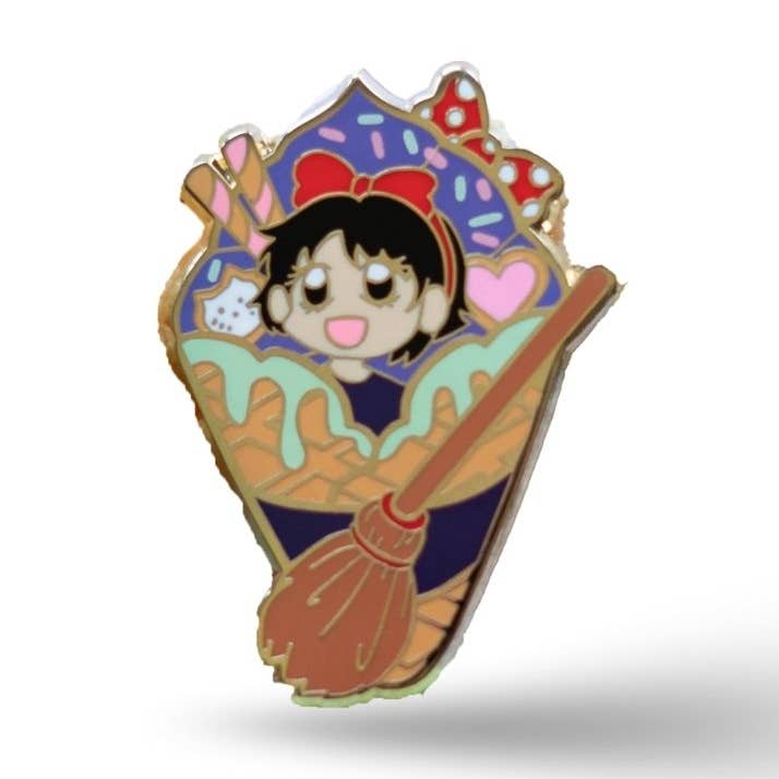 Studio Ghibli Kiki's Delivery Ice Cream Enamel Pin for wholesale by Naytendo