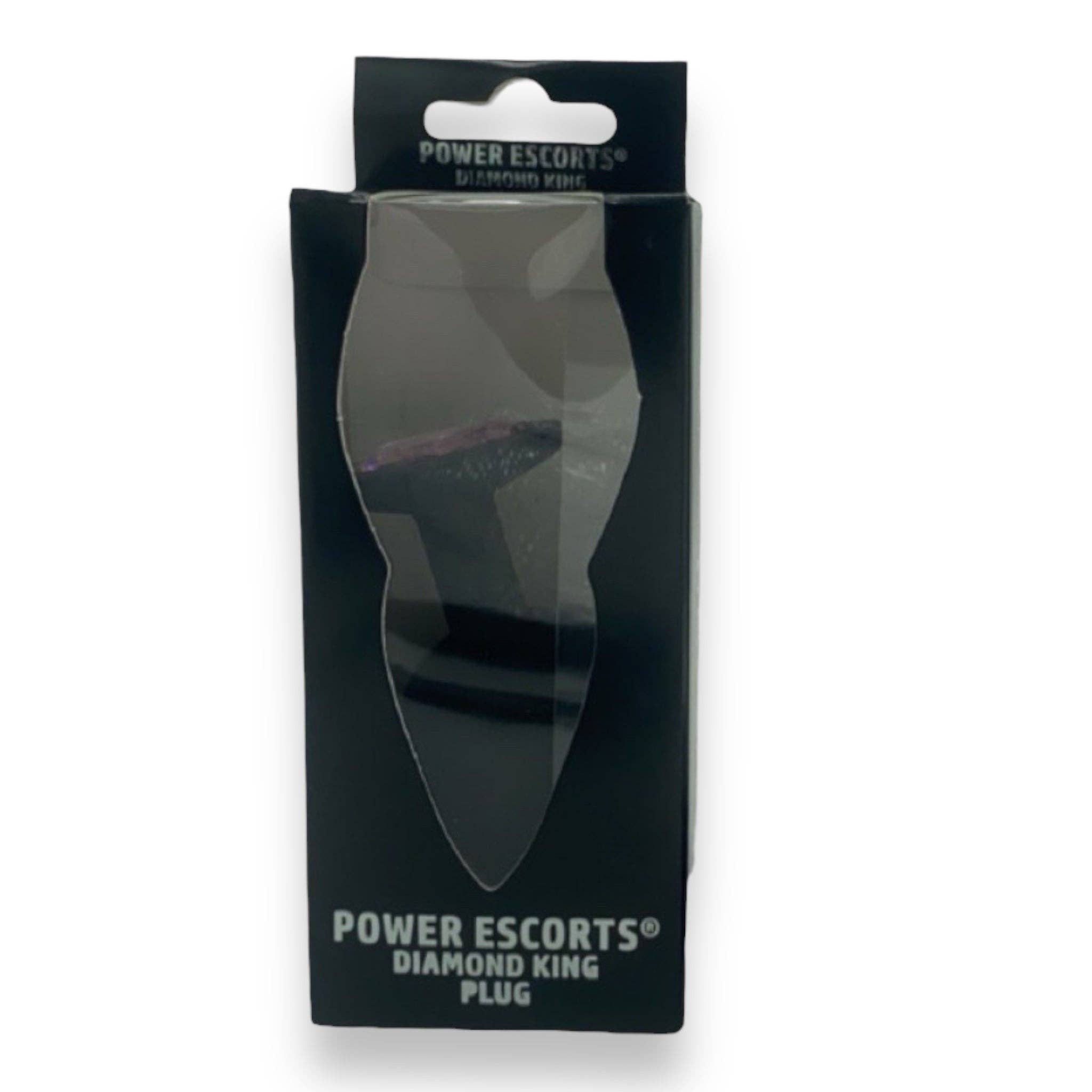 Kinky Pleasure - Wholesale Sex Toy - Power Escorts - BR135 - Diamond King - Silicone Butt Plug - Black - 6 Colors - 3 Sizes19