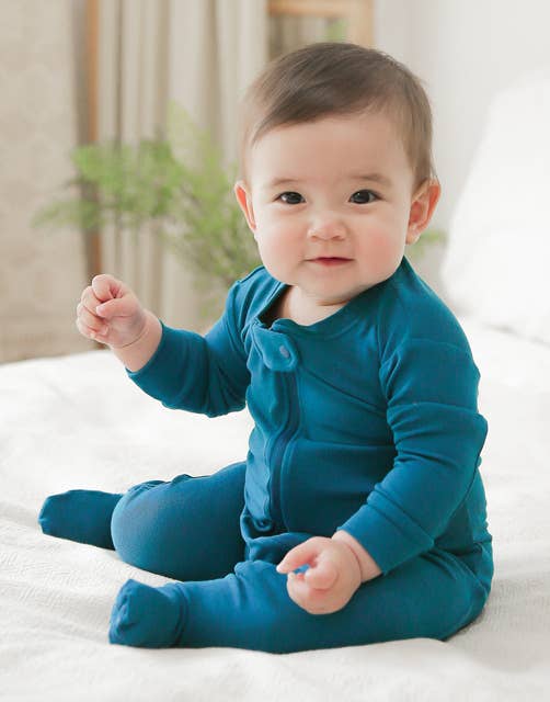 Bleu Vert Grenouillère Bébé Bleu Vert Modal en vente sur Faire4