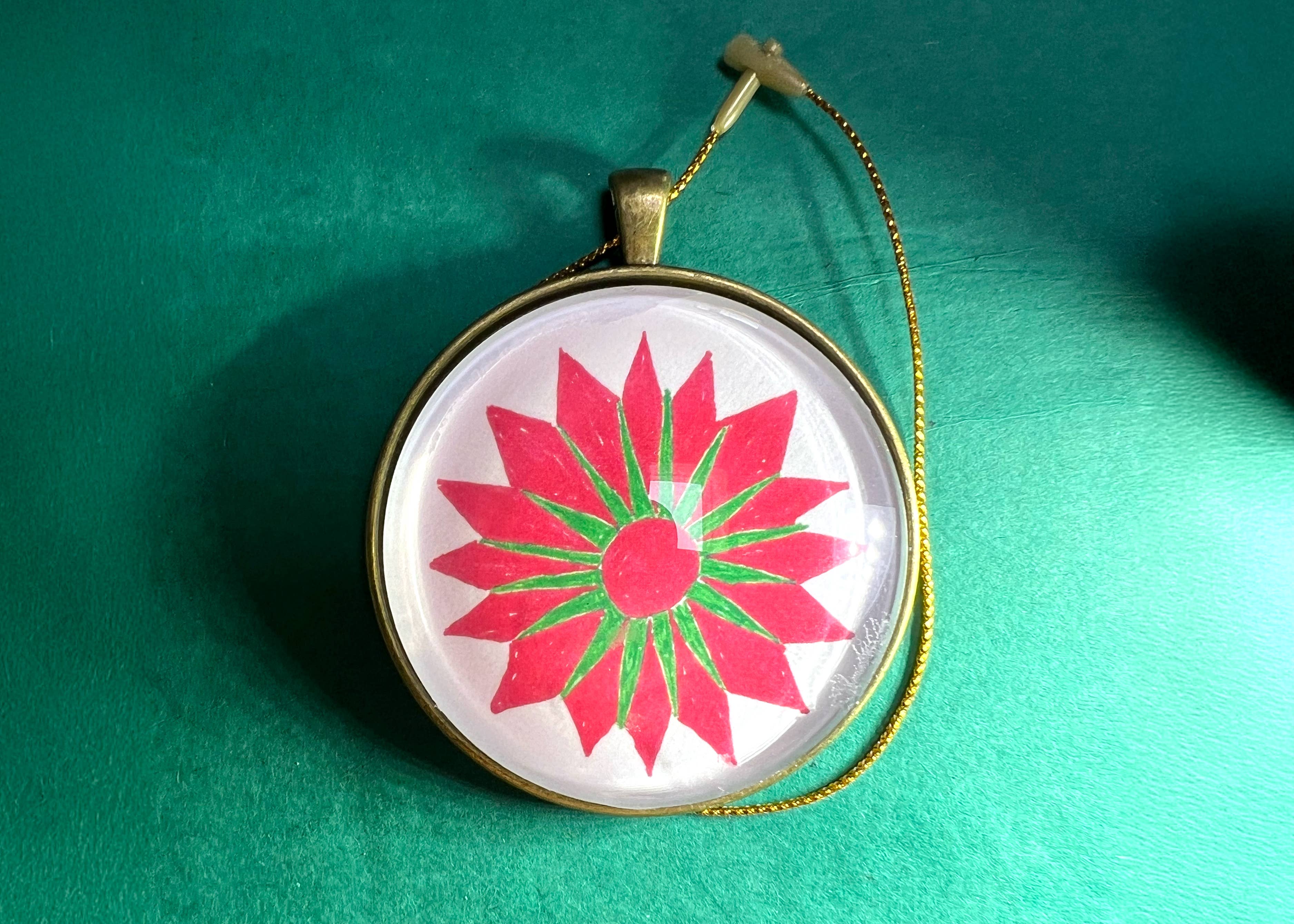 Quilt Design Jewelry - Wholesale Ornament - Holiday Decor Christmas Ornament, Noel Star Design1