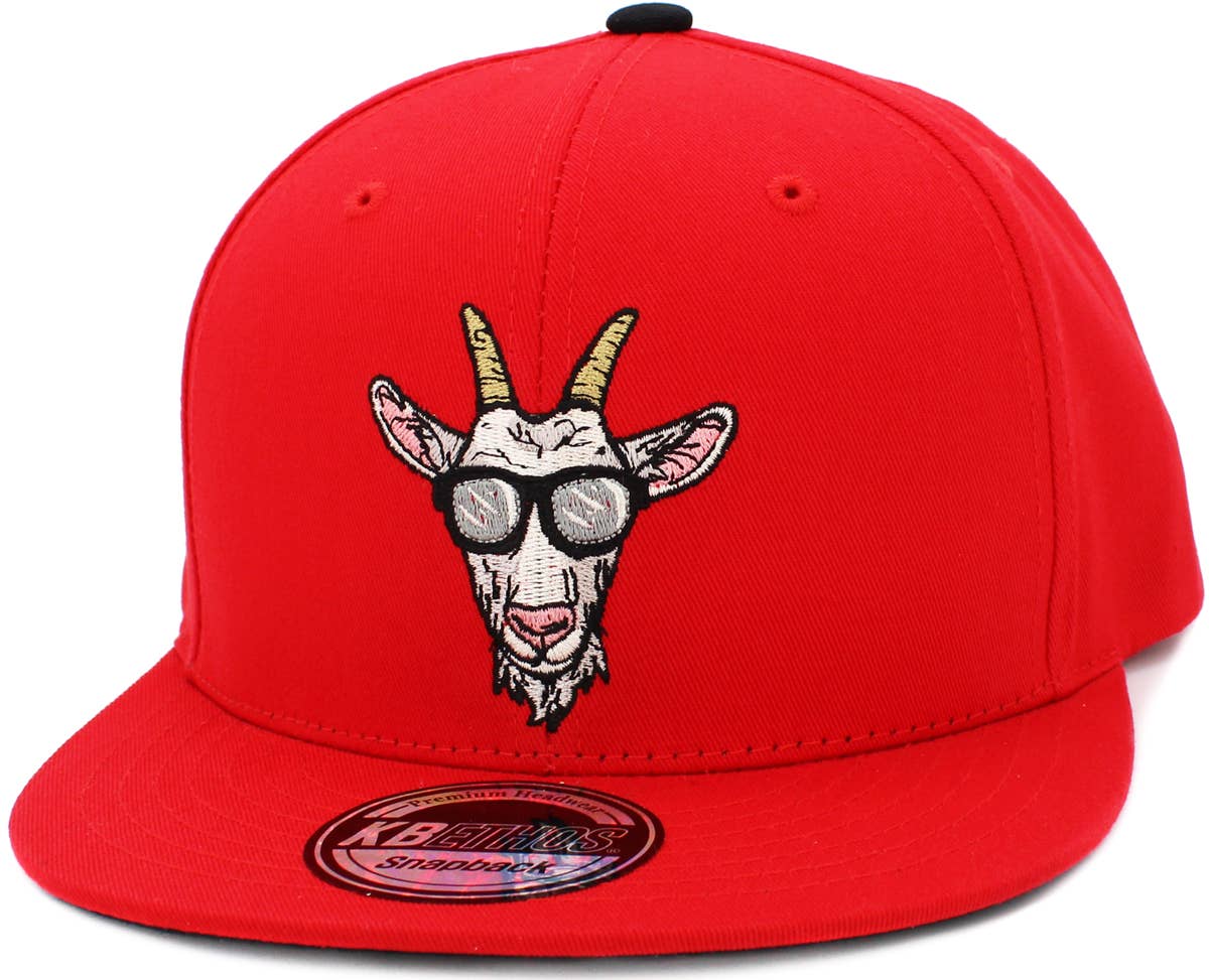 KBETHOS - Wholesale Flat Brim Cap - Men's - Goat Snapback20