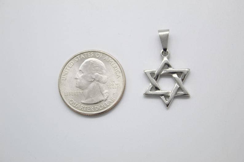 MIA Jewelry – wholesale Individuell berlock/hänge – K18 guld fylld Davidsstjärna hänge (A263)5