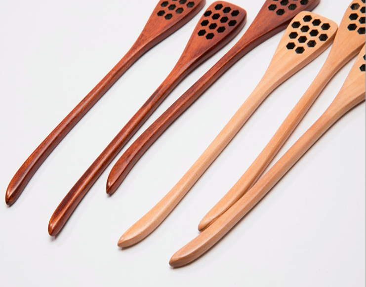 Eastvan bees - Wholesale Honey Dipper - Honey Dippers With Hex Holes5