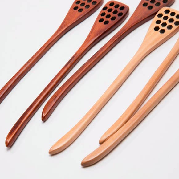 Eastvan bees - Wholesale Honey Dipper - Honey Dippers With Hex Holes5