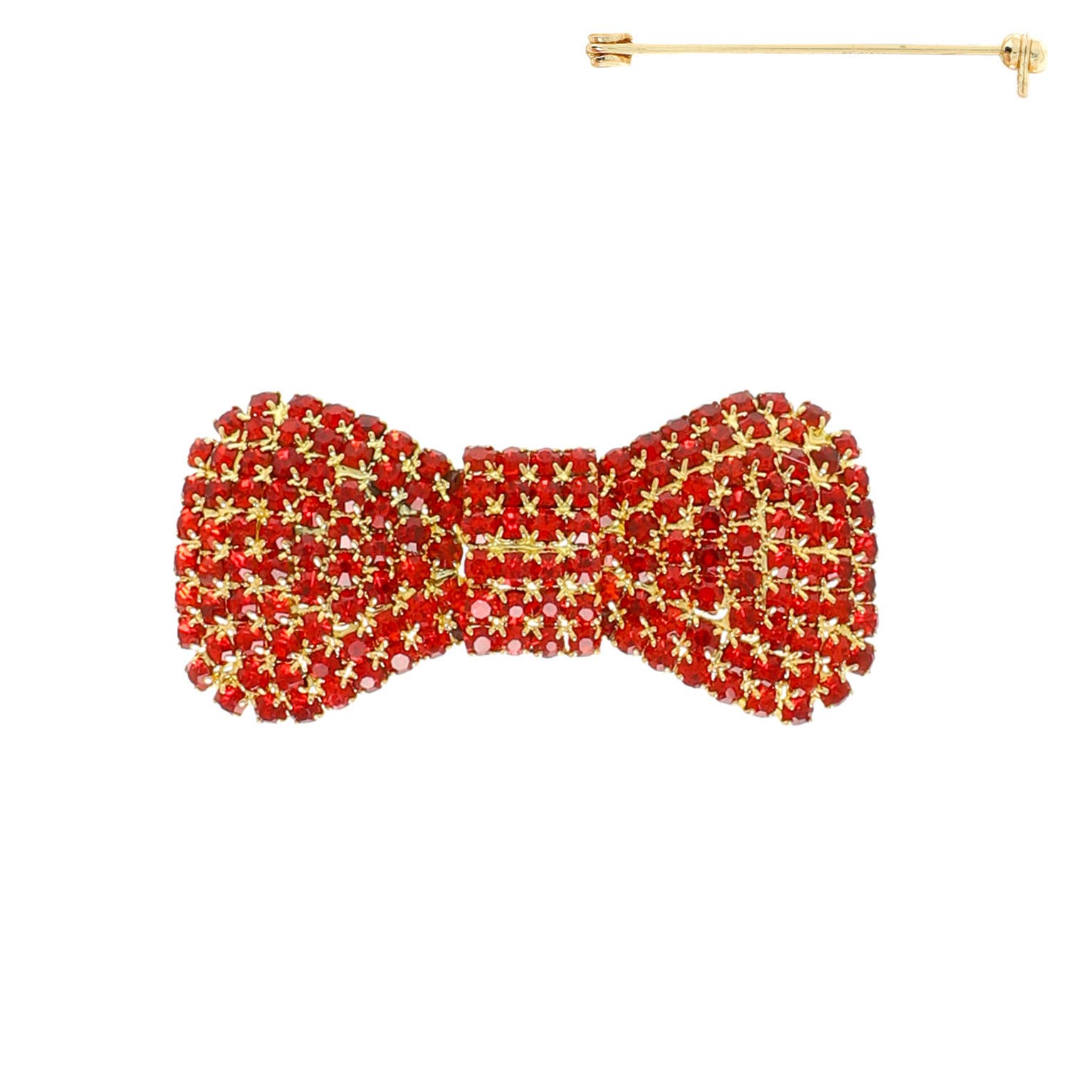SP Sophia Collection - Wholesale Brooch - Jeweled Bow Tie Brooch Pin 0