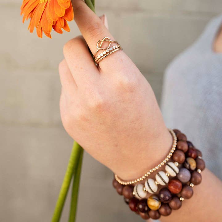 Safari Sunset Boho Bead Bracelet Set for wholesale by Isabelle Grace Jewelry