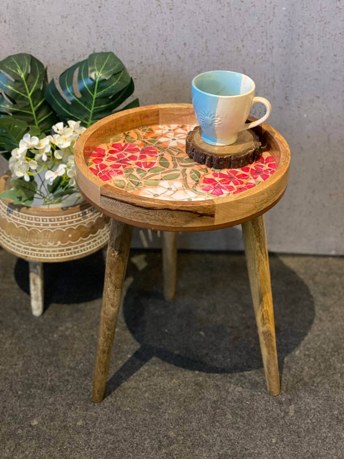 Hartsmede - Wholesale Side Table - Handmade Side Table Removable Legs Hummingbird Tray Table13