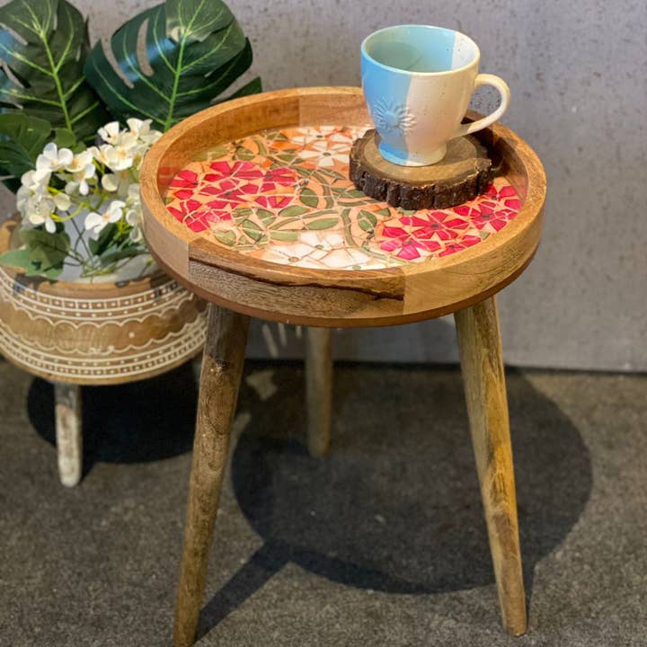 Hartsmede - Wholesale Side Table - Handmade Side Table Removable Legs Hummingbird Tray Table13
