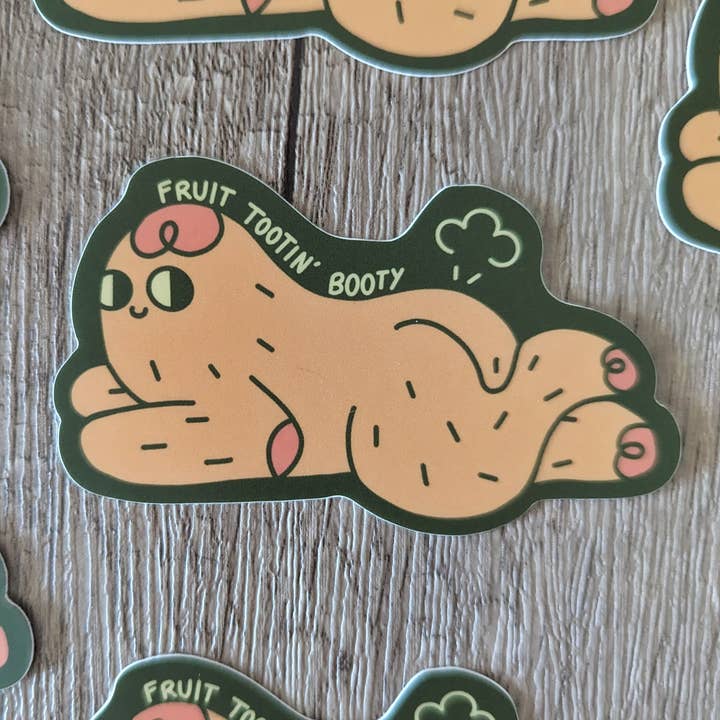 Sadsquatch - Wholesale Sticker - Fruit Tootin Booty - Vinyl Sticker Bigfoot Sasquatch Cryptid