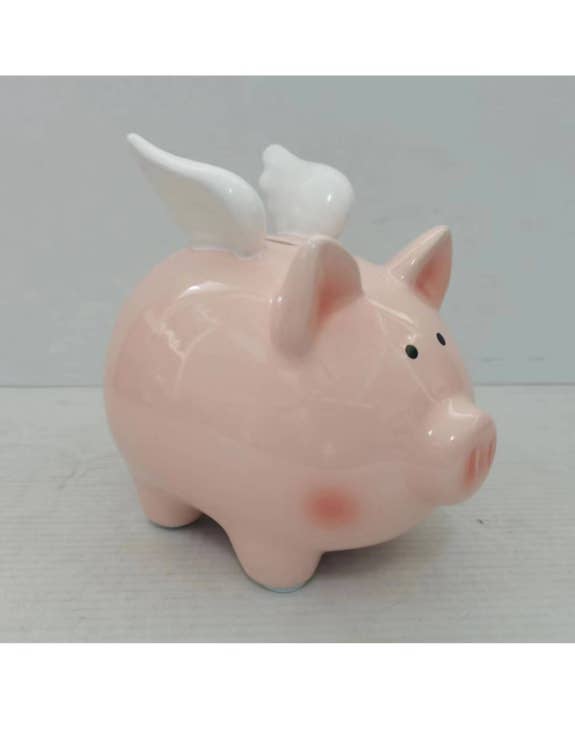 McGowan & Rutherford Ltd - Wholesale Money/piggy bank - Classic Ceramic Flying Piggy Bank