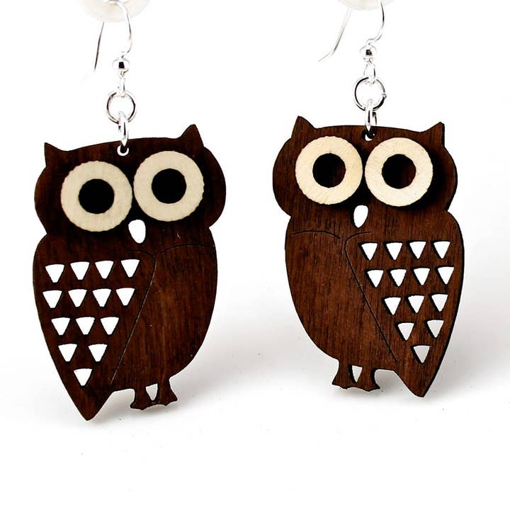 Little Hoot Owl Earrings for wholesale by Green Tree Jewelry