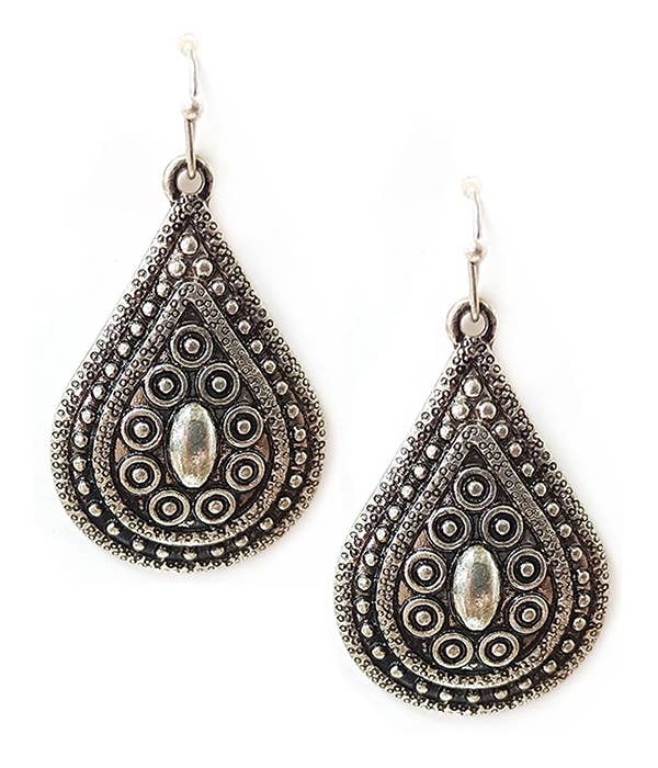 Jewelry Max - Wholesale Dangle Earrings - ( E143 ) METAL TEARDROP EARRING