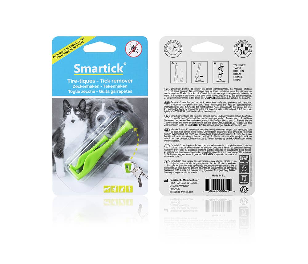 H3D – Großhandel Haustierpflegeprodukt – Hund – Display mit 12 Paaren grüner Smartick® Zeckenentferner2