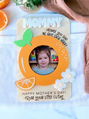 Orange you glad - photo magnet for wholesale by Sophie and Co