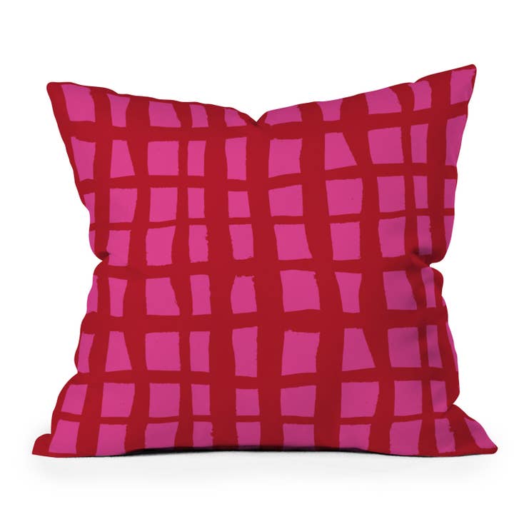 Camilla Foss Bold and Checkered Throw Pillow for wholesale by Deny Designs