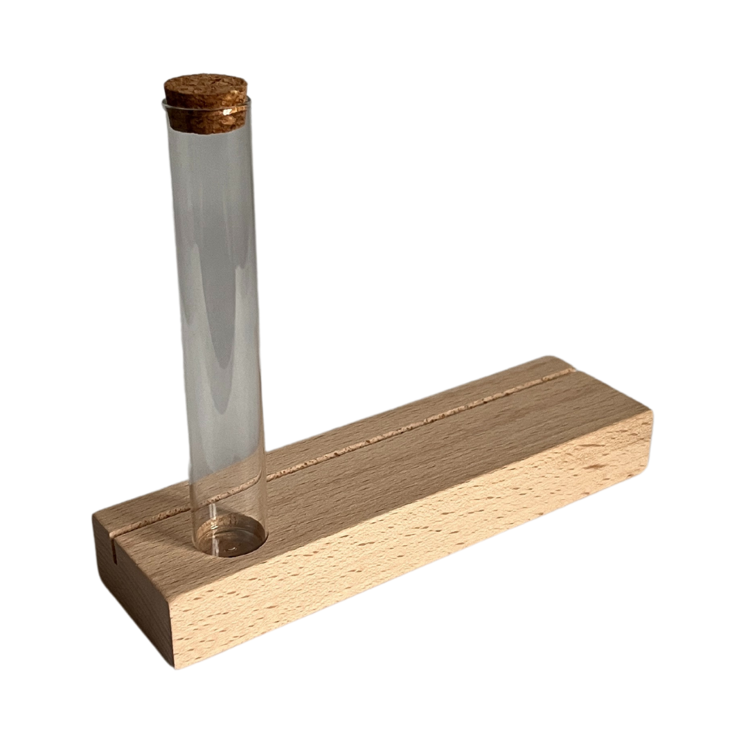 Kinderkoffertjes.nl - Wholesale Card Holder - Unisex - Wooden CARD HOLDER WITH test tube2