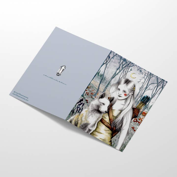 Carillustration - Wholesale Everyday Greeting Card - Tarjeta Artemisa (díptico)1