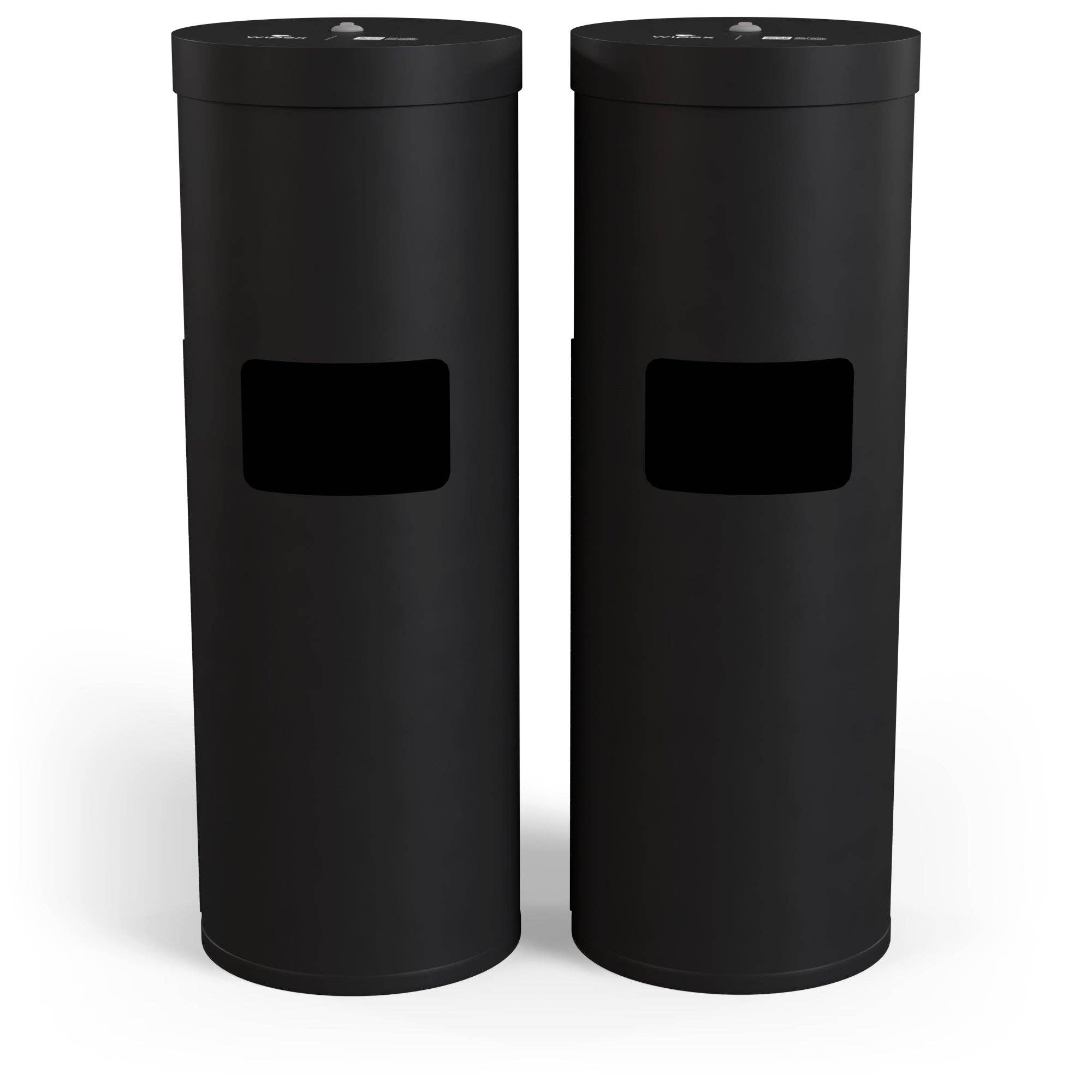 Wipex - Wholesale Trashcan/Trash Bin - Wipex Stainless Steel Bulk Wipes Free Standing Floor Dispenser for Gym Wipes10