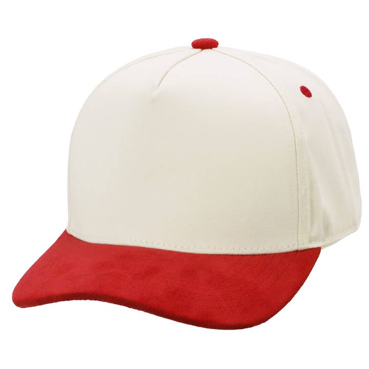 Cap Zone - Wholesale Baseball cap – Unisex - Vegan Suede 5 Panel Snap Back Baseball Cap23