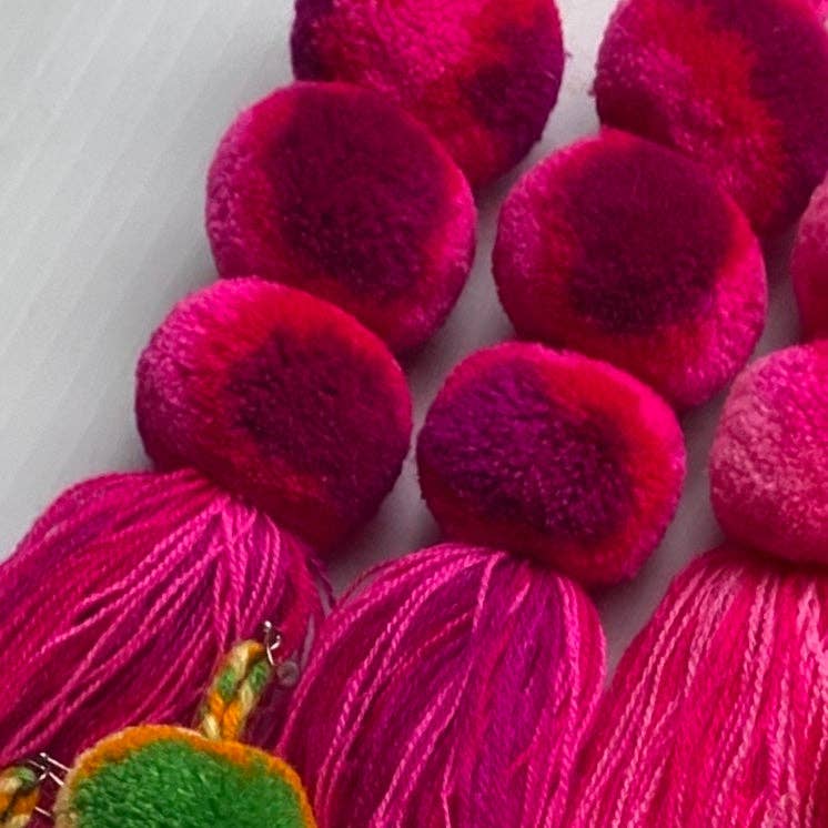 SWIETstuff - Wholesale Tassel Earrings - Tie-Dye Pompom Earrings4