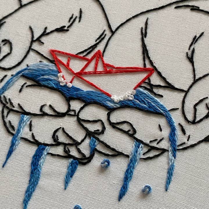 Stitches By Tiff - Wholesale Embroidery/cross-stitch supplies - Keeping Afloat Craft DIY Embroidery Kit3