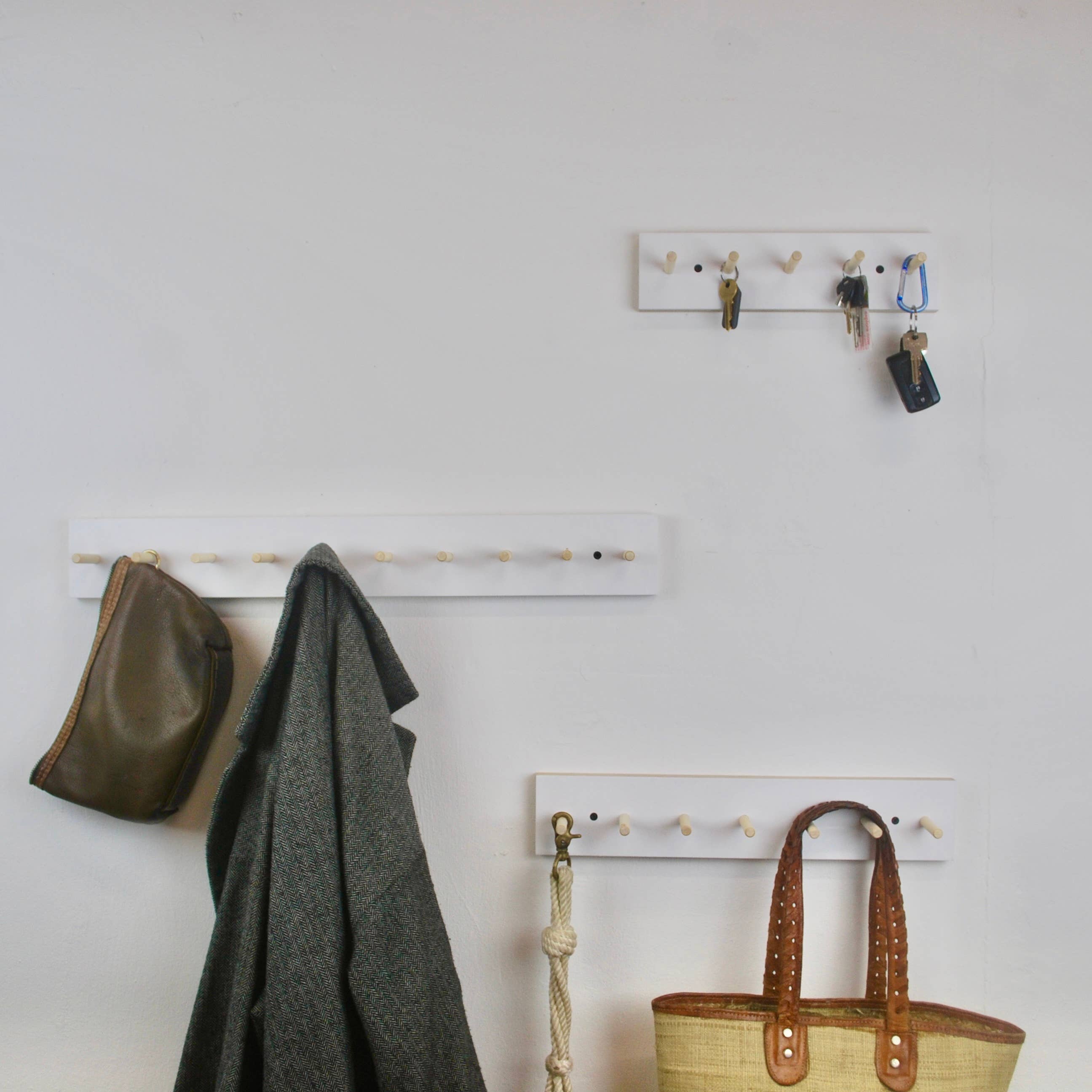 Thread Pegs – wholesale Wall hook – Peg rail in birch ply wood hook hanging rack0