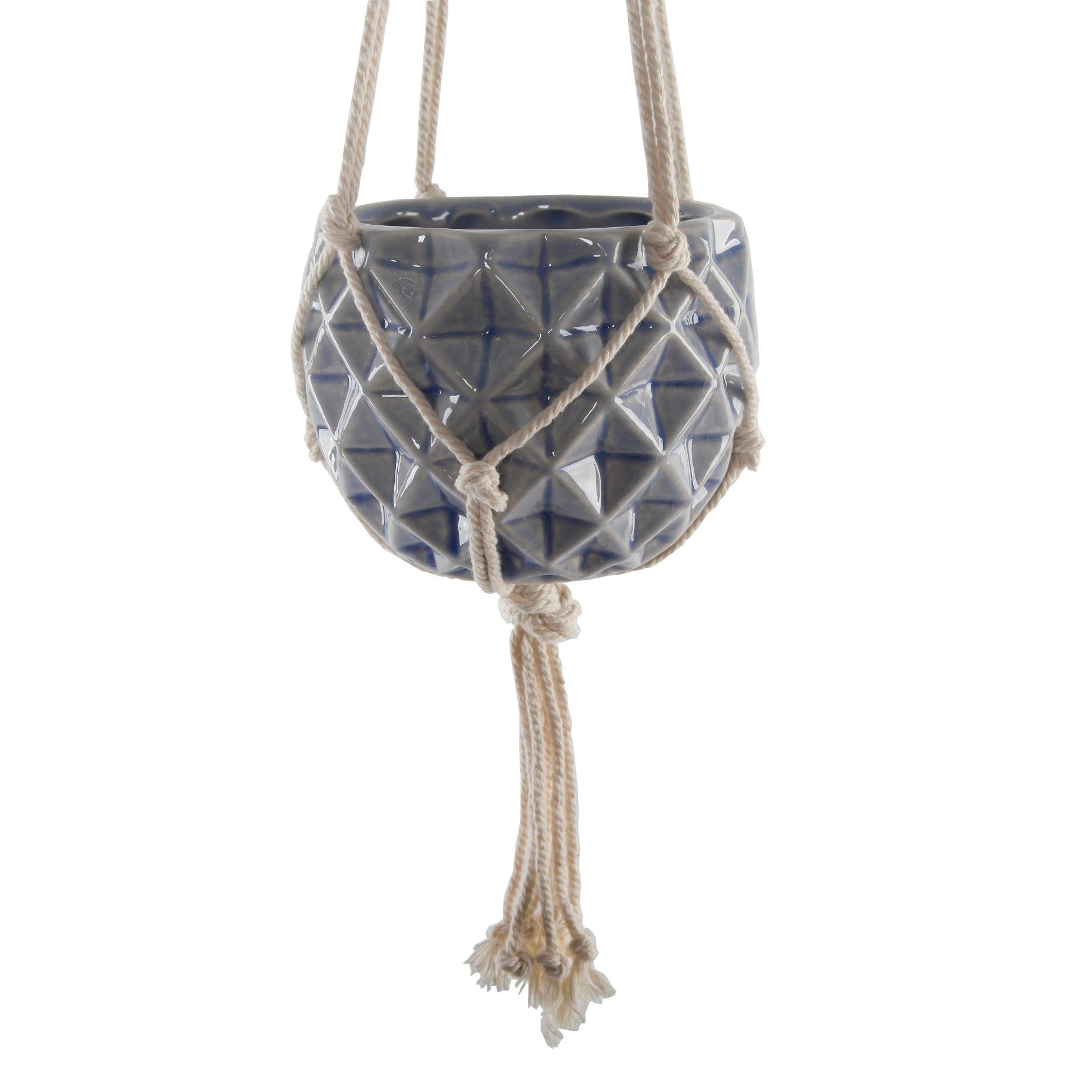 Flora Bunda Inc - Wholesale Hanging Planter - Hanging Ceramic Planter with Rope1