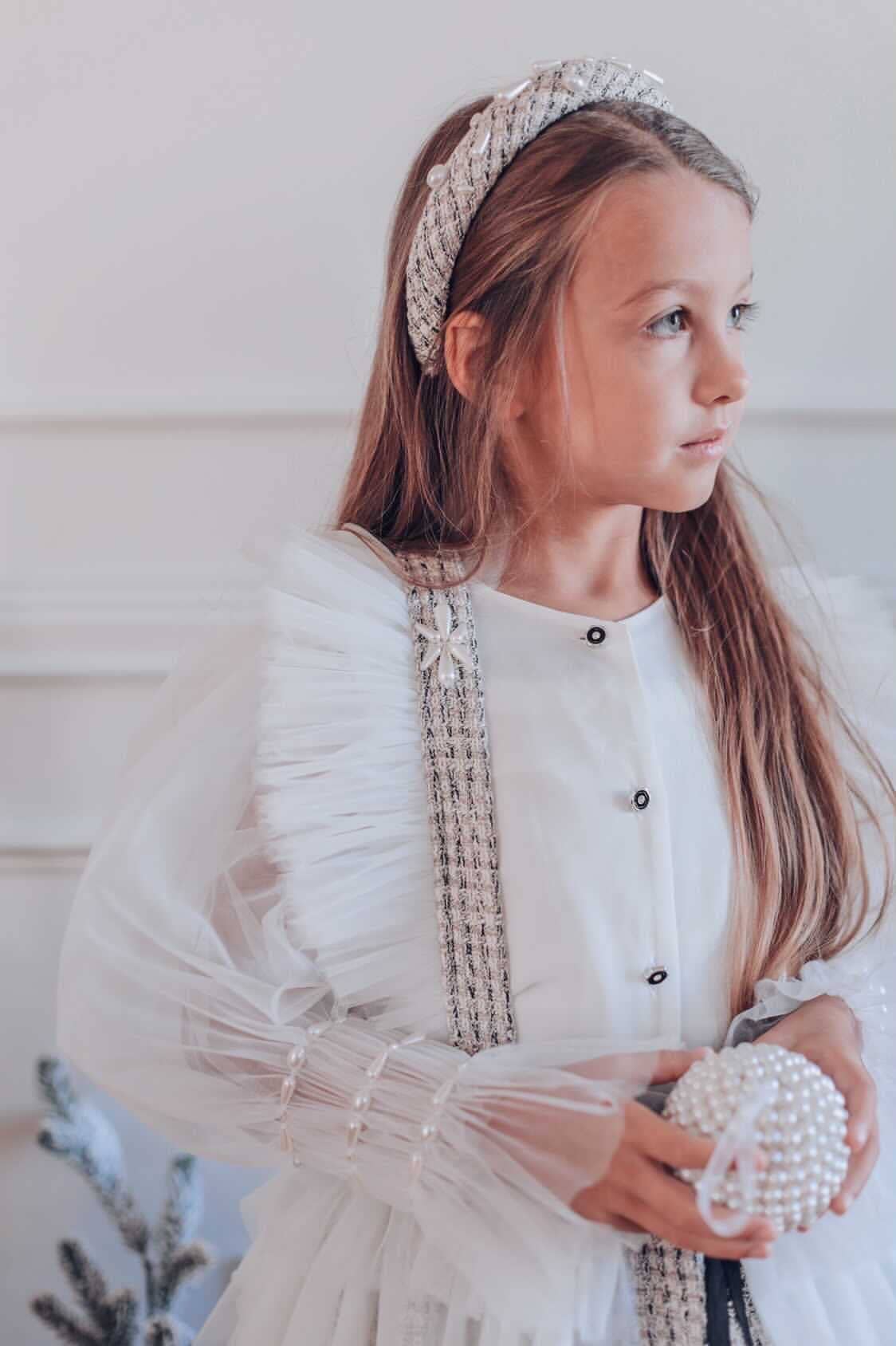 Petite Maison Kids - Venta al por mayor Vestido - Niños - Conjunto de blusa y falda Vera Tweed12